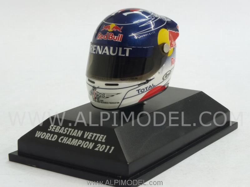 Helmet World Champion Sebastian Vettel 2011  (1/8 scale - 3cm) by minichamps