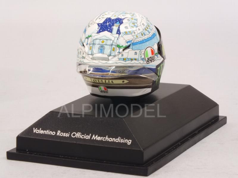 Helmet AGV MotoGP Test Sepang 2017 Valentino Rossi  (1/8 scale - 3cm) - minichamps