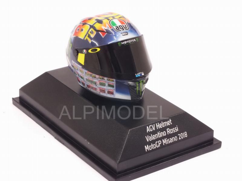 Helmet AGV MotoGP Misano 2018 Valentino Rossi - minichamps