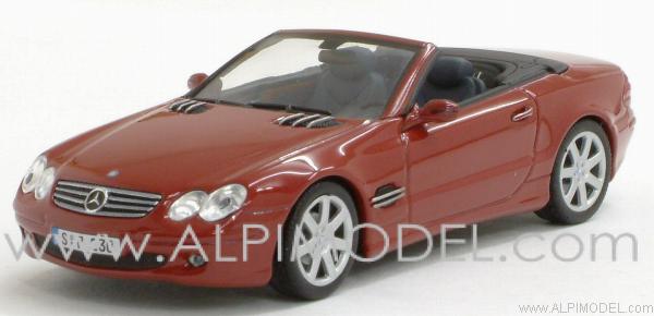 Mercedes SL 2001 Red Metallic by minichamps