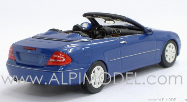 Mercedes CLK Cabriolet 2003 Blue Metallic - minichamps