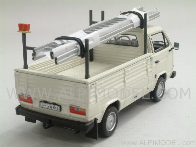 Volkswagen T3 Pickup with ladders 1983 (White) - minichamps