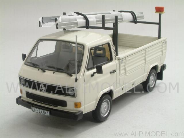 Volkswagen T3 Pickup with ladders 1983 (White) by minichamps