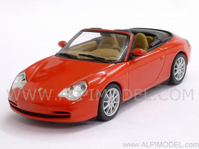Porsche 911 Cabriolet 2001 (Indian Red) by minichamps