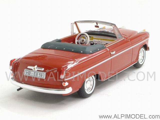 Borgward Isabella Cabriolet 1959 (Red) - minichamps
