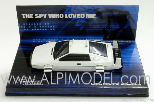Lotus Esprit Submarine 007 James Bond 'The Spy Who Loved Me' by minichamps