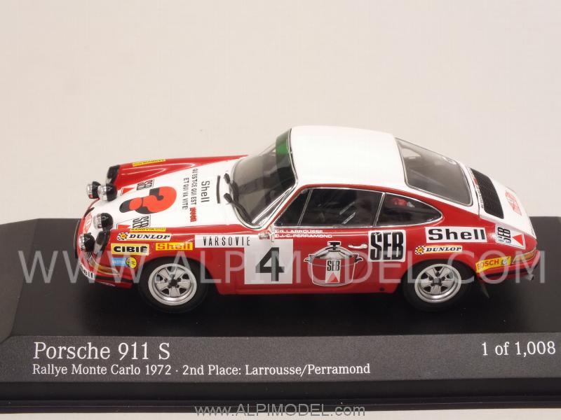 Porsche 911S 2nd Place Rally Monte Carlo 1972 Larrousse - Perramond - minichamps