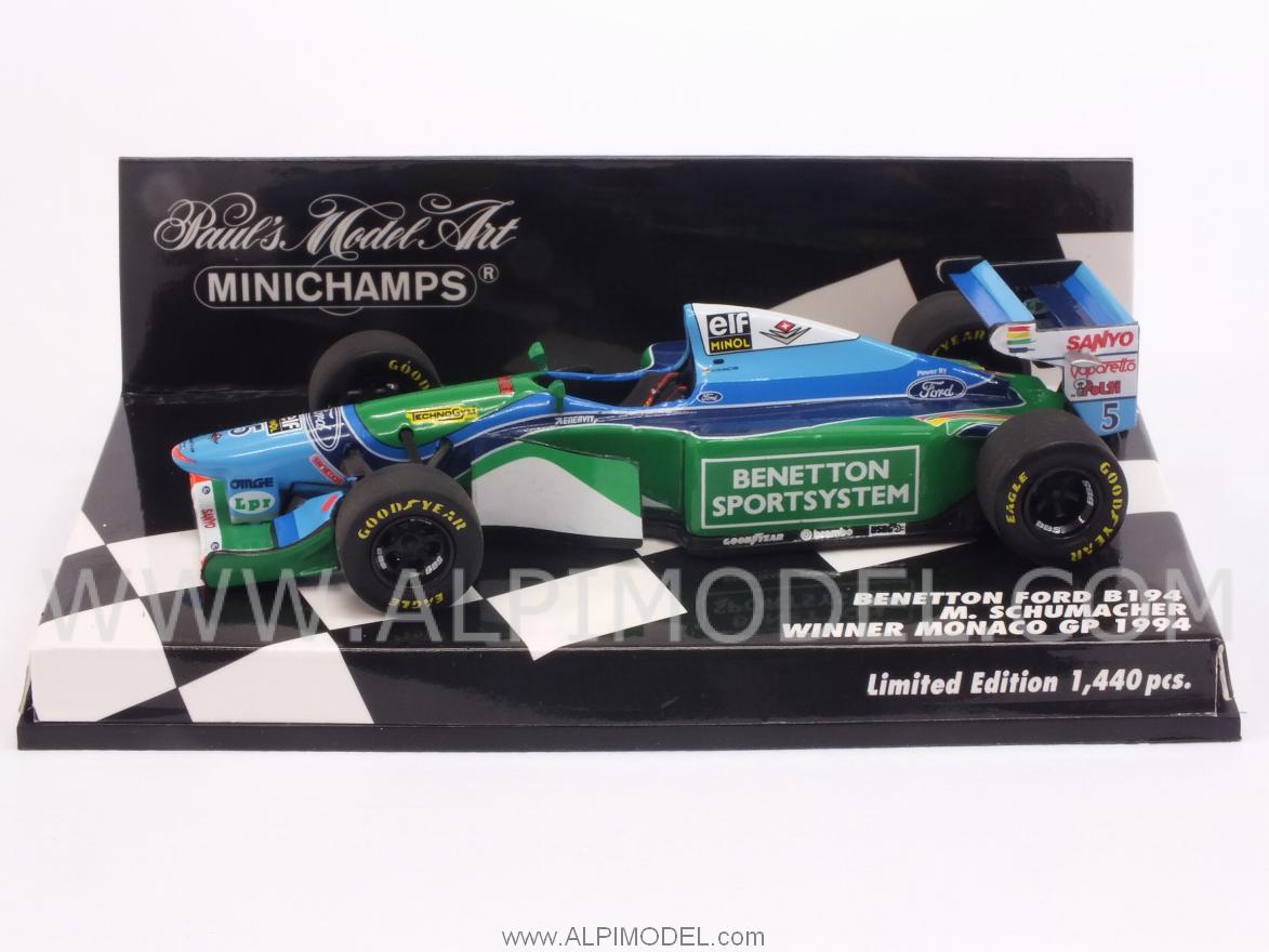 Benetton B194 Ford GP Monaco 1994  World Champion Michael Schumacher - minichamps