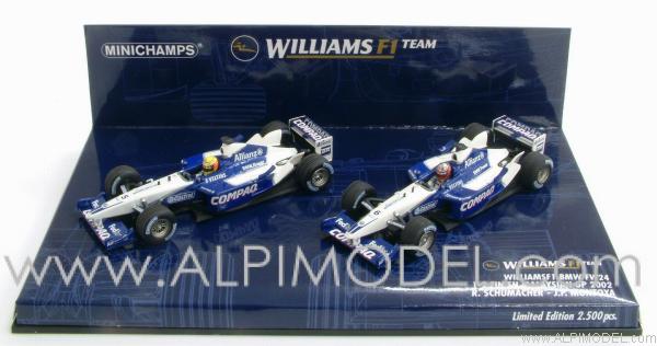 Williams FW24 BMW 1-2 Finish Malaysian  GP 2002 Winner R.Schumacher - 2nd J.P.Montoya - minichamps