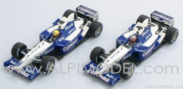 Williams FW24 BMW 1-2 Finish Malaysian  GP 2002 Winner R.Schumacher - 2nd J.P.Montoya by minichamps