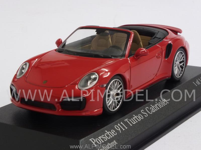 Porsche 911 Turbo S Cabriolet 2013 (Indian Red) by minichamps