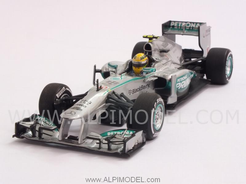 Mercedes AMG  F1 W04 GP Malaysia 2013 - Lewis Hamilton 1st Podium with Mercedes by minichamps