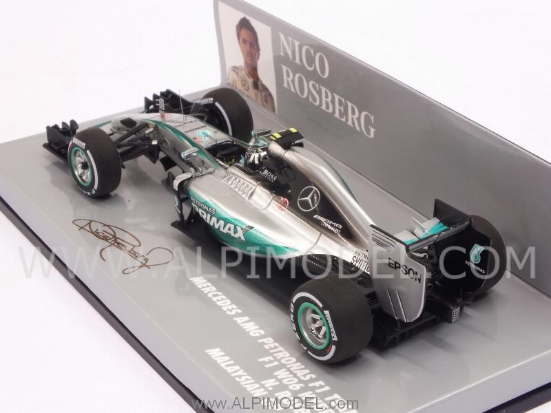 Mercedes W06 Hybrid GP Malaysia 2015 Nico Rosberg (HQ resin) - minichamps