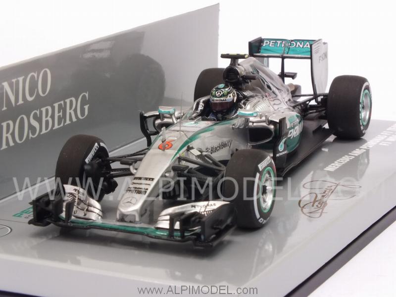 Mercedes W06 Hybrid GP Malaysia 2015 Nico Rosberg (HQ resin) by minichamps