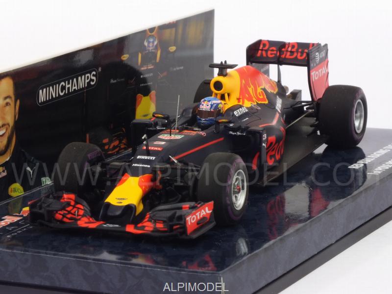 Red Bull RB12 GP Monaco 2016 Daniel Ricciardo 1st Pole Position by minichamps