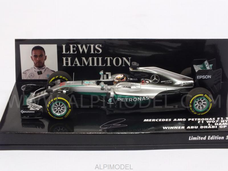 Mercedes AMG W07 #44 Winner GP Abu Dhabi 2016 Lewis Hamilton - minichamps