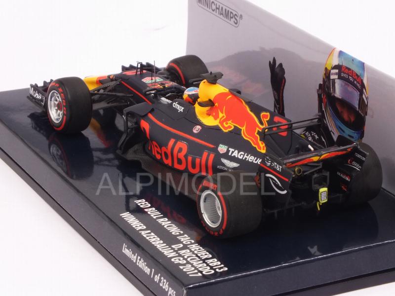 Red Bull RB13 #3 Winner GP Azerbaijan 2017 Daniel Ricciardo (HQ resin) - minichamps