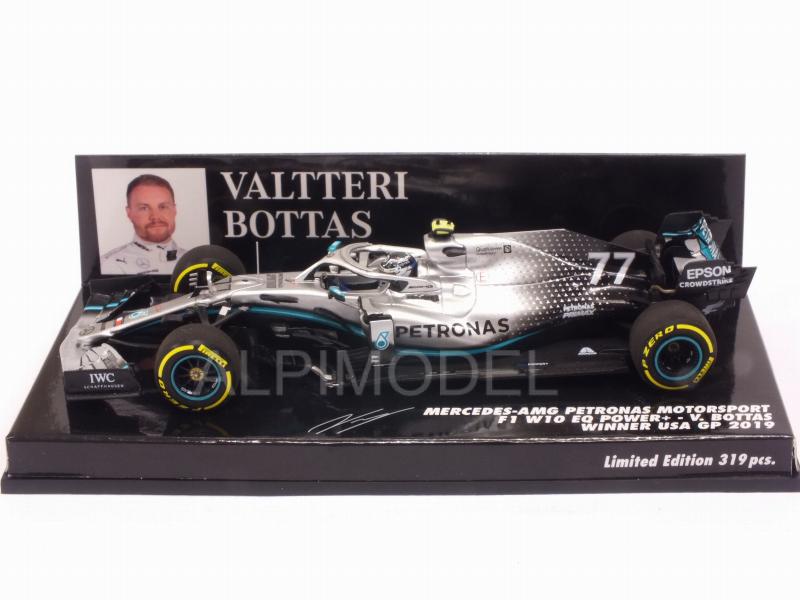 Mercedes AMG W10 #77 Winner GP USA 2019 Valtteri Bottas - minichamps