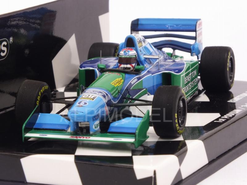 Benetton B194 Ford #6 GP Hungary 1994 Jos Verstappen 1st F1 Podium  (HQ Resin) by minichamps