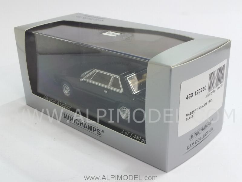 Maserati Kyalami 1982 (Black) 'Minichamps Car Collection' - minichamps