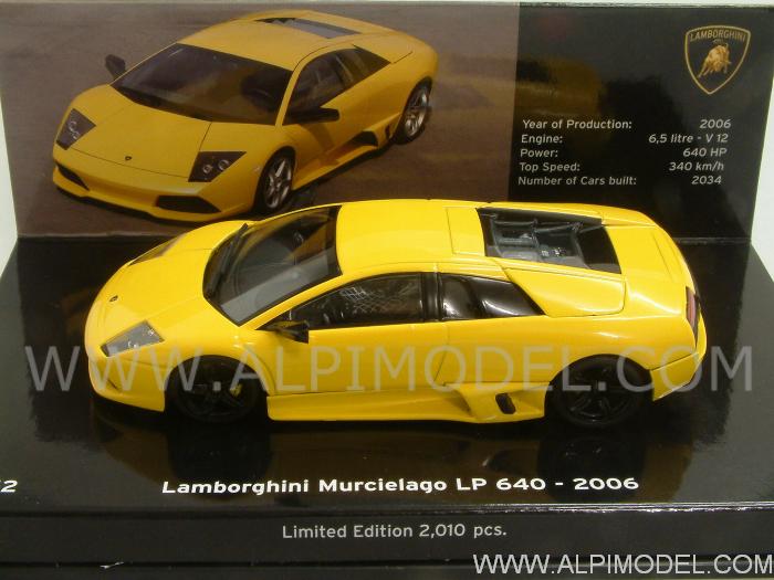 Lamborghini Murcielago LP640 2006 (Yellow) Museo Lamborghini 'La Collezione di Sant'Agata' by minichamps