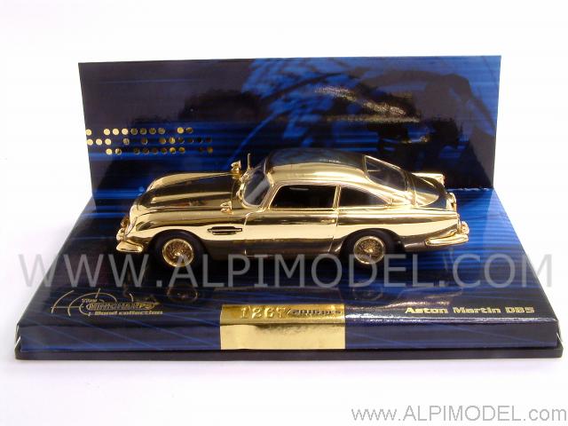 Aston Martin DB5 007 James Bond Gold Plated - Placcata Tipo Oro by minichamps