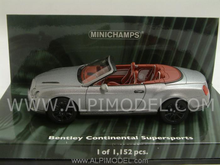Bentley Continental Supersports Cabriolet 2010 Grey Metallic by minichamps