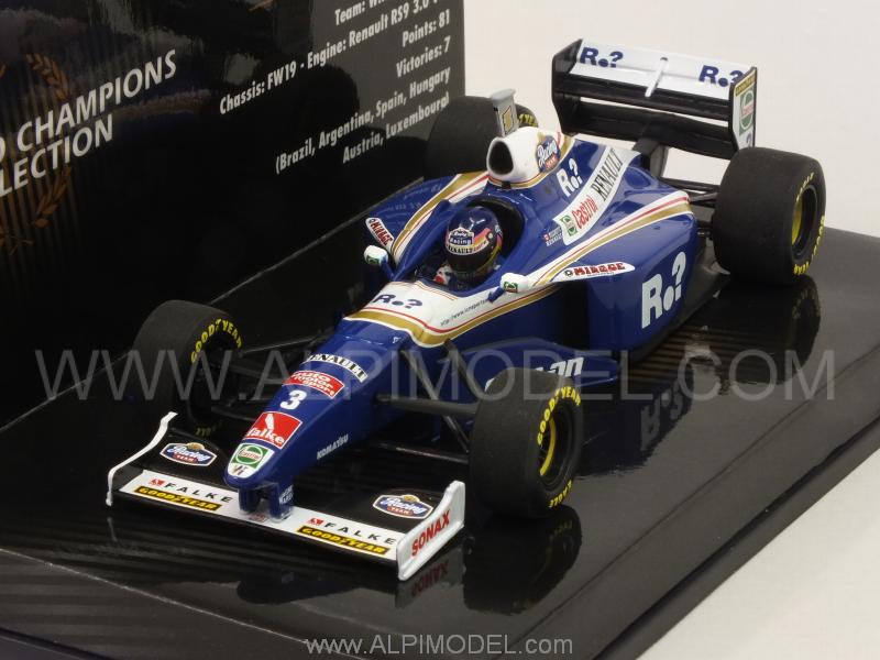 Williams Renault FW19 Jacques Villeneuve World Champion 1997 'Minichamps World Champions Collection' - minichamps