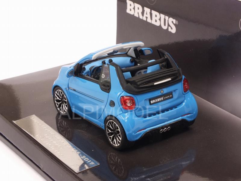 Smart Brabus Ultimate 125 Cabriolet 2017 (Blue Metallic) - minichamps