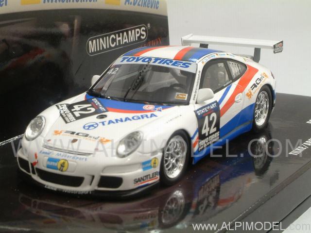 Porsche 911 GT3 (997) Tilke Abergel Winners 24h Dubai 2009 - minichamps