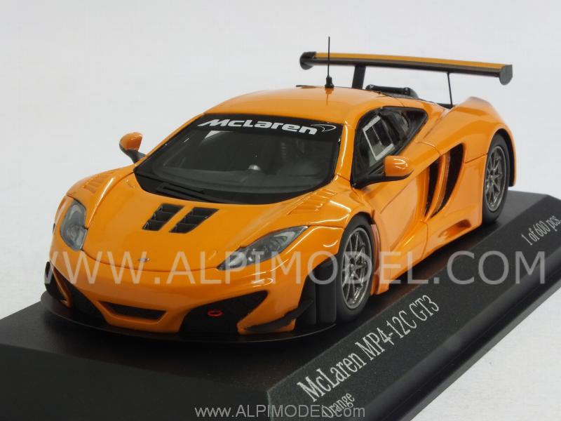 McLaren MP4/12C GT3 Street 2012 (Orange) by minichamps
