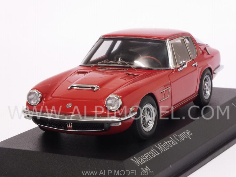 Maserati Mistral Coupe 1963 (Red) by minichamps