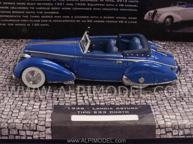 Lancia Astura Tipo 233 Corto 1936 (Blue) by minichamps