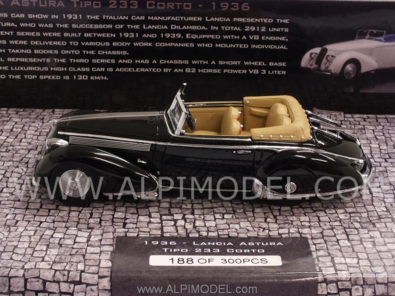 Lancia Astura Tipo 233 Corto 1936 (Black) by minichamps