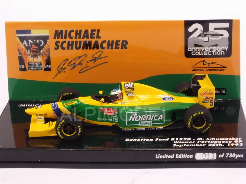 MINICHAMPS 517935705 Benetton B193B Ford #5 Winner GP Portugal