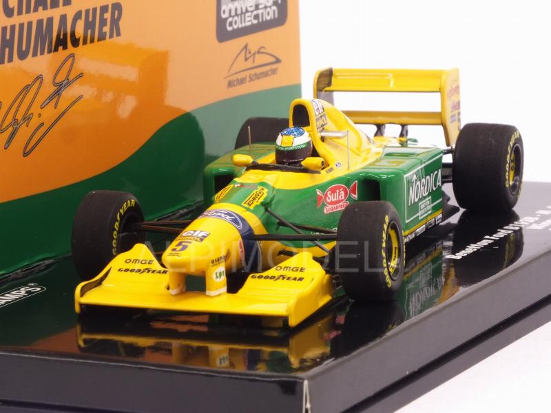 大阪正規★レア絶版*Minichamps PMA*1/18*Benetton Ford B193B #5 1993 San Marino GP*Michael Schumacher レーシングカー