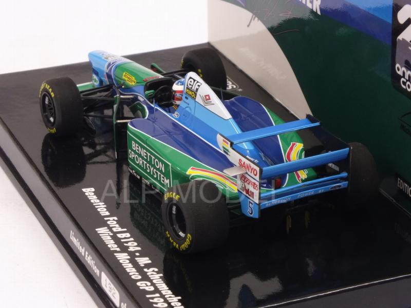 Benetton B194 Ford #5 Winner GP Monaco 1994 Michael Schumacher (HQ Resin) - minichamps