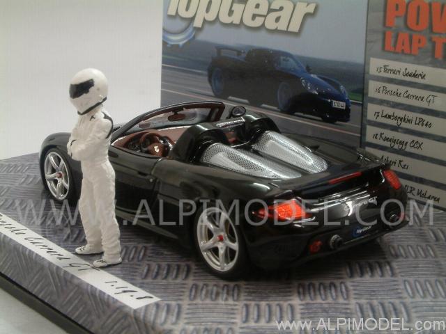 Porsche Carrera GT 'Top Gear' with 'The Stig' figurine - minichamps