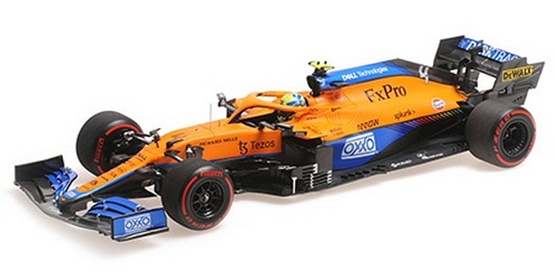 McLaren MCL35M #4 GP Russia 2021 Lando Norris Pole Position by minichamps