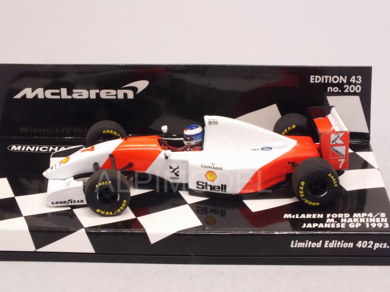 McLaren MP4/8 Ford #7 GP Japan 1993 Mika Hakkinen - minichamps