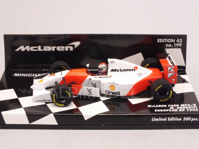 McLaren MP4/8 Ford #7 GP Europa 1993 Michael Andretti - minichamps