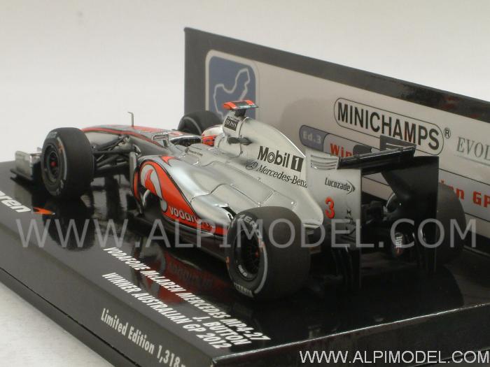 McLaren Mercedes MP4/27  Winner GP Australia 2012 Jenson Button 'Minichamps Evolution' (resin) - minichamps