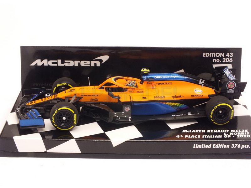 McLaren MCL35 Renault #4 GP Italy 2020 Lando Norris - minichamps