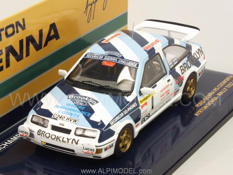 Ford Sierra RS Cosworth #1 Rally Test 1986 Ayrton Senna Collection - minichamps