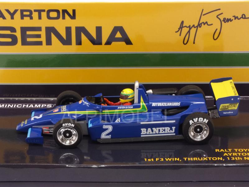 Ralt RT3 Toyota Winner Thruxton 1982 Ayrton Senna 1st F3 Win  (HQ Resin) - minichamps