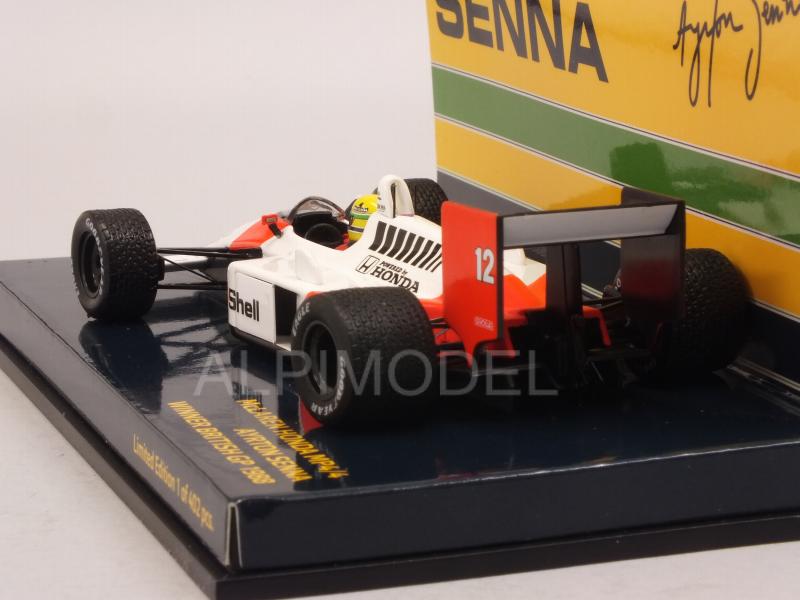 McLaren MP4/4 Honda #12 Winner British GP 1988 Ayrton Senna World Champion - minichamps