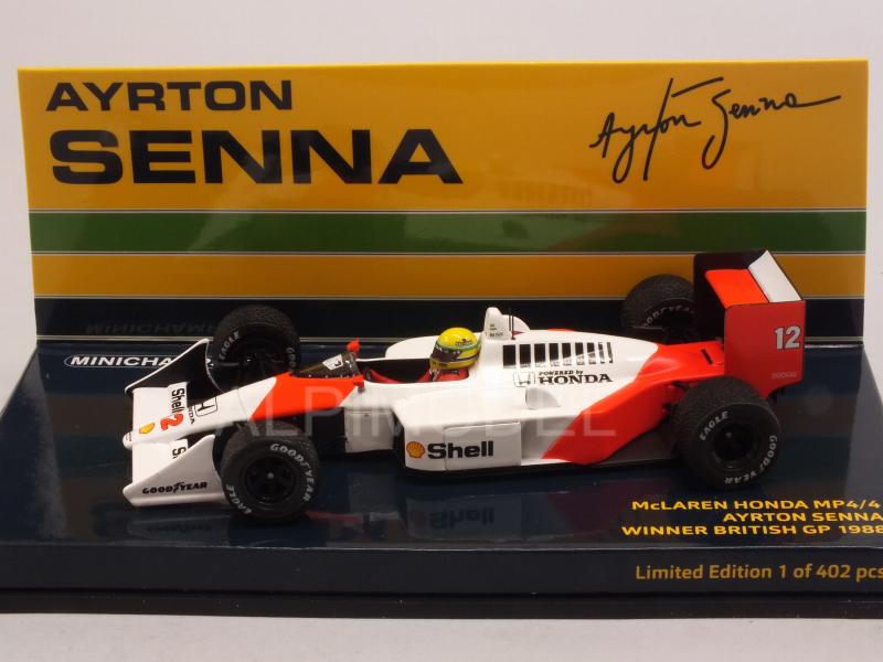 McLaren MP4/4 Honda #12 Winner British GP 1988 Ayrton Senna World Champion - minichamps