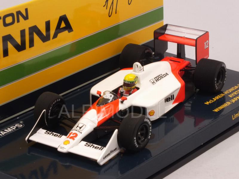 McLaren MP4/4 Honda #12 Winner GP Japan 1988 Ayrton Senna World Champion - minichamps