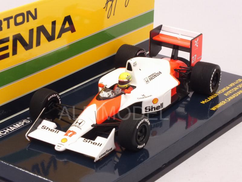 McLaren MP4/5B Honda #27 Winner GP Canada 1990 Ayrton Senna  World Champion - minichamps