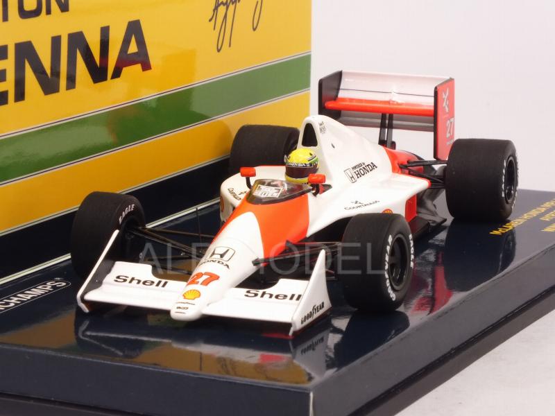 McLaren MP4/5B Honda #27 Winner GP USA 1990 Ayrton Senna World Champion by minichamps